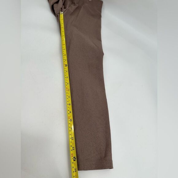 ALO Yoga Faux Leather Airbrush High Waist Legging Hot Coacoa Brown Sz Small - Picture 7 of 7